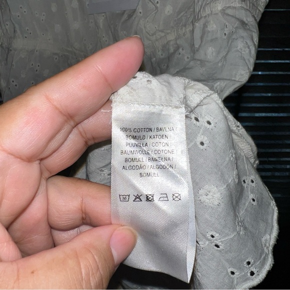 White Eyelet Romper XL - Picture 8 of 12